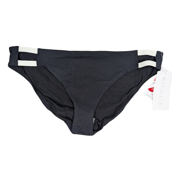 Athleta Cloudbreak Rib Bottom Black Bikini Swim - Picture 3 of 8